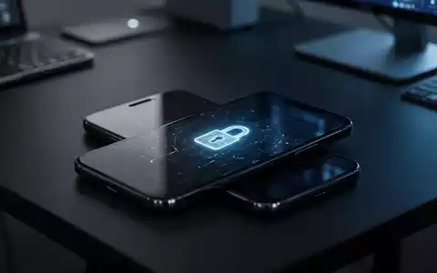 Ein modernes Smartphone auf einem dunklen Schreibtisch, das ein digitales Sicherheitssymbol auf dem Display anzeigt. - Foto: über boerse-global.de