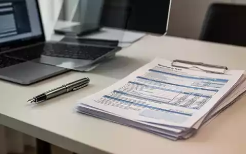 Ein moderner Schreibtisch mit Laptop und Steuerunterlagen zur Vorbereitung der Einkommensteuererklärung. - Foto: über boerse-global.de