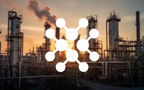 Industrielle Chemieanlage bei Sonnenuntergang als Symbol für Marktbeständigkeit und Dividenden trotz wirtschaftlicher Talfahrt - Foto: über boerse-global.de