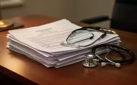 Dokumente und ein Stethoskop auf einem Schreibtisch als Symbol für die gesundheitspolitische Debatte zur Suizidprävention. - Foto: über boerse-global.de