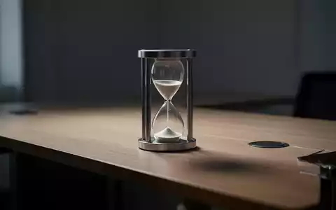 Eine Sanduhr auf einem minimalistischen Schreibtisch als Symbol für die Vergänglichkeit und das Erinnerungsvermögen. - Foto: über boerse-global.de