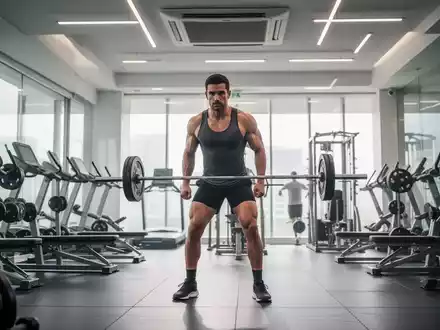 Ein Sportler trainiert in einem klimatisierten Fitnessstudio während einer Hitzewelle. - Foto: über boerse-global.de