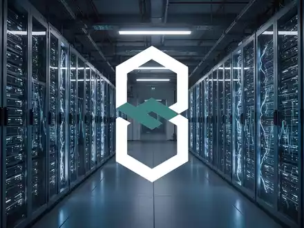 Moderne Serverräume in einem Rechenzentrum mit blauer Beleuchtung als Symbol für digitale Infrastruktur - Foto: über boerse-global.de