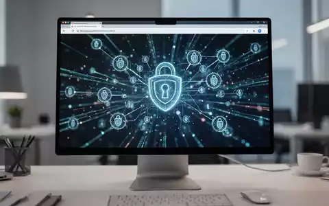 Moderne Desktop-Browseroberfläche auf einem Computerbildschirm, die Software-Updates und digitale Sicherheit darstellt. - Foto: über boerse-global.de
