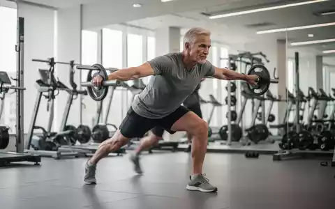 Eine sportliche Person über 50 beim funktionellen Krafttraining in einem modernen Fitnessstudio. - Foto: über boerse-global.de