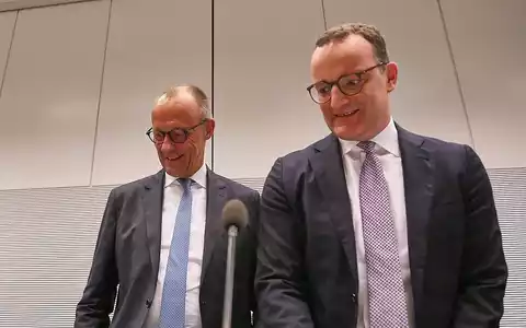 Friedrich Merz und Jens Spahn (Archiv) - Foto: via dts Nachrichtenagentur