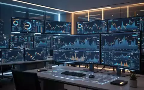 Digitale Oberfläche mit komplexen Finanzdaten und algorithmischen Modellen auf mehreren Bildschirmen in einem modernen Büro. - Foto: über boerse-global.de