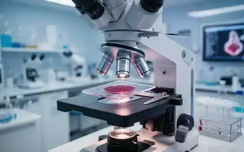 Ein medizinisches Mikroskop in einem Labor, das der Erforschung von Entzündungsprozessen bei Kindern dient. - Foto: über boerse-global.de