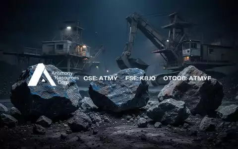 Abstrakte Darstellung von Mineralien und Bergbauausrüstung in einer stimmungsvollen, düsteren Industriekulisse. - Foto: über boerse-global.de