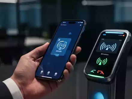 Ein modernes Smartphone bei einem kontaktlosen Bezahlvorgang an einem Terminal. - Foto: über boerse-global.de