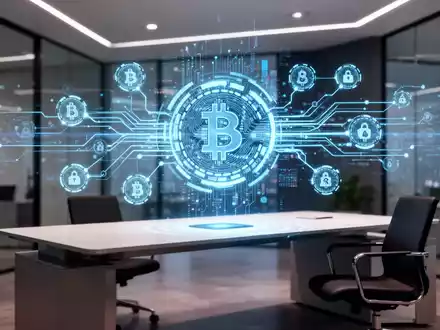 Digitale Benutzeroberfläche mit kryptografischen Sicherheitsstrukturen zur Veranschaulichung von KI-Zahlungssystemen. - Foto: über boerse-global.de