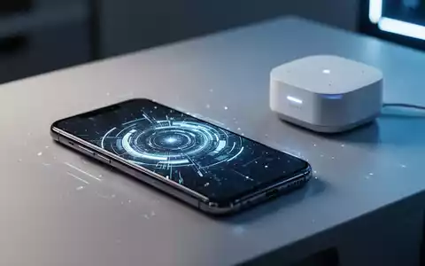 Ein modernes Smartphone mit KI-Benutzeroberfläche neben einem Smart-Home-Hub auf einem minimalistischen Schreibtisch. - Foto: über boerse-global.de