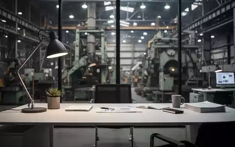 Modernes Büro-Arbeitsumfeld mit verschwommenem Hintergrund einer Industrieanlage, symbolisch für Arbeitsrechtsthemen. - Foto: über boerse-global.de