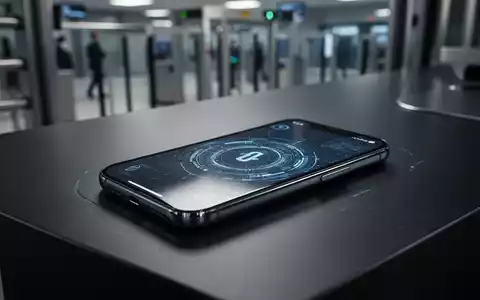 Ein Smartphone liegt auf einer dunklen Oberfläche vor einem verschwommenen Hintergrund einer Grenzkontrollstelle. - Foto: über boerse-global.de