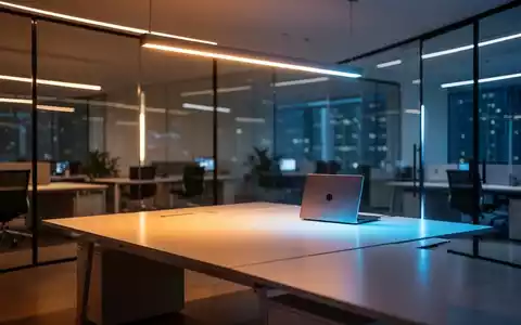 Modernes, helles Büro mit intelligenter LED-Beleuchtung zur Unterstützung des menschlichen Biorhythmus. - Foto: über boerse-global.de