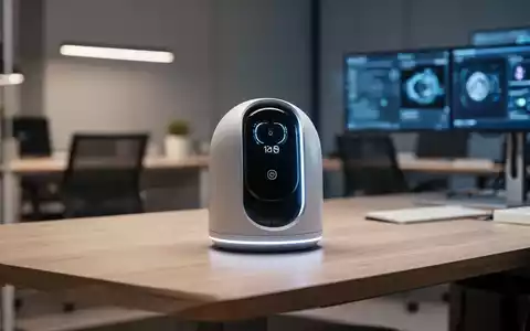 Ein minimalistisches, futuristisches KI-Hardwaregerät auf einem modernen Schreibtisch in einer professionellen Arbeitsumgebung. - Foto: über boerse-global.de