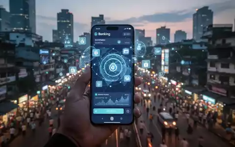 Eine Hand hält ein Smartphone mit digitalem Zahlungsinterface vor unscharfer Stadtkulisse. - Foto: über boerse-global.de