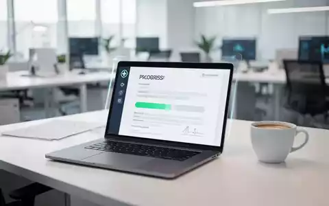 Moderner Schreibtisch mit Laptop und digitalen Gesundheitsunterlagen als Symbol für die Teilarbeitsunfähigkeit. - Foto: über boerse-global.de