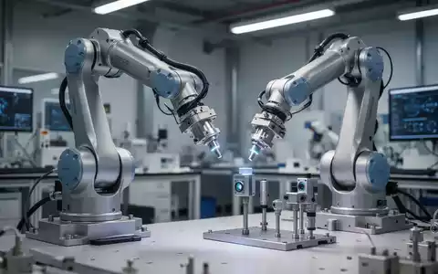 Hochmoderner Roboterarm in einer industriellen Forschungseinrichtung zur KI-Entwicklung. - Foto: über boerse-global.de