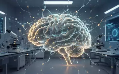 Abstrakte Darstellung eines KI-Modells, das biologische Gehirnstrukturen mit digitalen neuronalen Netzwerken verbindet. - Foto: über boerse-global.de