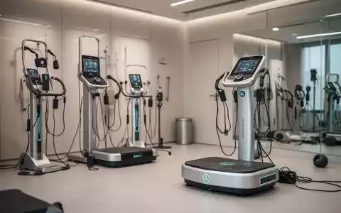 Modernes Fitnessstudio mit EMS-Geräten und Vibrationsplatte in einer professionellen, hellen Umgebung. - Foto: über boerse-global.de
