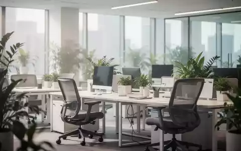 Modernes, helles Büro mit ergonomischen Arbeitsplätzen und Pflanzen als Symbol für betriebliches Gesundheitsmanagement. - Foto: über boerse-global.de