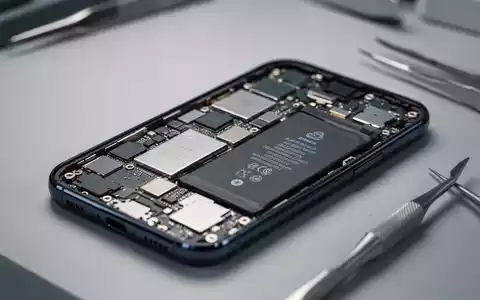 Ein zerlegtes Smartphone auf der Werkbank eines Reparaturtechnikers mit sichtbaren Präzisionswerkzeugen. - Foto: über boerse-global.de