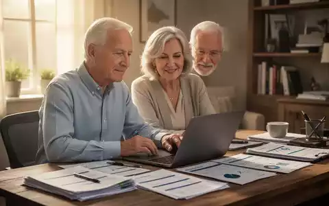 Ein älteres Paar sitzt an einem Schreibtisch mit Unterlagen und einem Laptop, um ihre Steuererklärung zu bearbeiten. - Foto: über boerse-global.de