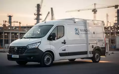 Ein Firmenwagen auf einer Baustelle bei Sonnenaufgang als Symbol für die rechtliche Bewertung von Fahrzeiten. - Foto: über boerse-global.de