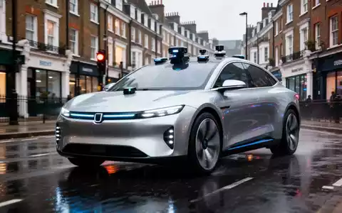 Ein autonomes Fahrzeug fährt während einer Testphase auf einer Straße in London. - Foto: über boerse-global.de