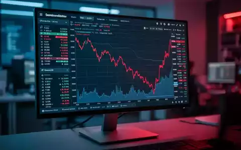 Digitales Finanzdiagramm mit einem steilen Abwärtstrend in einem Börsenchart. - Foto: über boerse-global.de