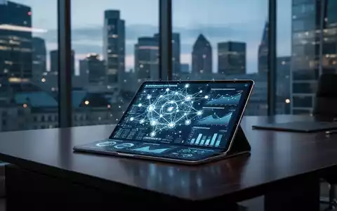 Tablet mit digitalen Blockchain-Daten in einem modernen europäischen Büro, das finanzielle Regulierungscompliance darstellt. - Foto: über boerse-global.de