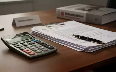 Schreibtisch mit Taschenrechner, Füller und juristischen Unterlagen zum Arbeitsrecht. - Foto: über boerse-global.de