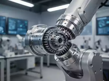 Ein hochpräziser, metallischer Aktuator für humanoide Roboter in einer modernen Fertigungsumgebung. - Foto: über boerse-global.de