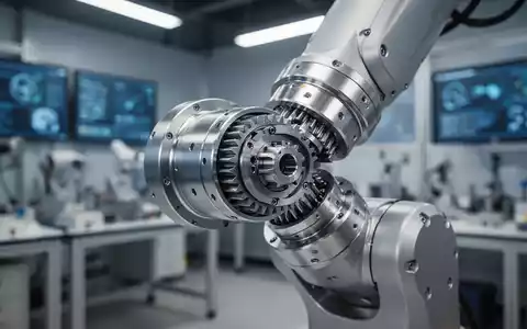 Ein hochpräziser, metallischer Aktuator für humanoide Roboter in einer modernen Fertigungsumgebung. - Foto: über boerse-global.de