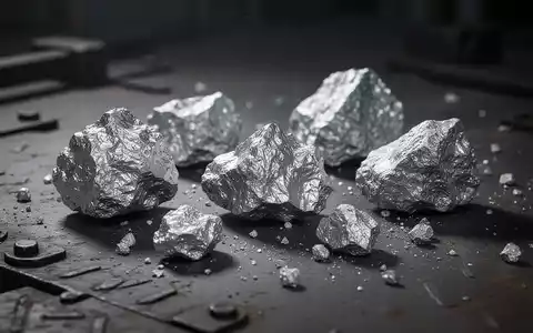 Rohsilbererz auf einer dunklen, industriellen Oberfläche unter stimmungsvollem Licht. - Foto: über boerse-global.de