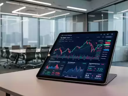 Digitales Tablet mit Finanzdiagrammen und Aktienmarktdaten in einem modernen Büro. - Foto: über boerse-global.de