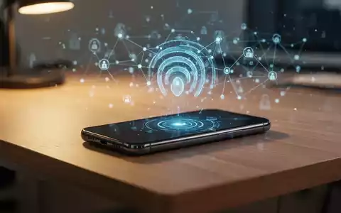 Ein Smartphone auf einem minimalistischen Schreibtisch, das digitale Sicherheit und Netzwerkkonnektivität darstellt. - Foto: über boerse-global.de