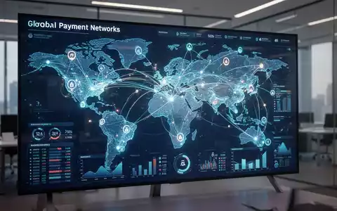 Digitale Karte mit vernetzten globalen Finanznetzwerken und Zahlungsinfrastruktur. - Foto: über boerse-global.de