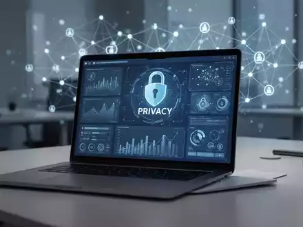 Ein Laptop zeigt eine digitale medizinische Oberfläche, die Datenschutz und Telemedizin darstellt. - Foto: über boerse-global.de