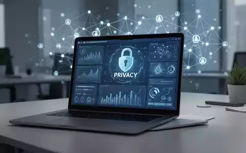 Ein Laptop zeigt eine digitale medizinische Oberfläche, die Datenschutz und Telemedizin darstellt. - Foto: über boerse-global.de