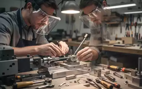 Eine Fachkraft bei einer präzisen handwerklichen Tätigkeit in einer modernen Werkstatt, symbolisch für berufliche Fortbildung. - Foto: über boerse-global.de