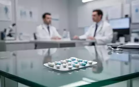 Blisterpackung mit Tabletten auf einem medizinischen Behandlungstisch als Symbol für die Bluthochdrucktherapie. - Foto: über boerse-global.de
