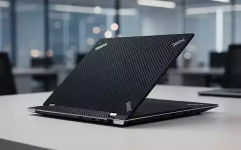 Ein schwarzes Lenovo ThinkPad Notebook auf einem minimalistischen Büroschreibtisch. - Foto: über boerse-global.de