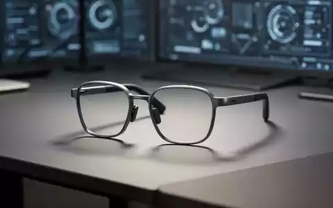 Ein Paar minimalistische, moderne Smart Glasses auf einem Schreibtisch in einer professionellen Studioaufnahme. - Foto: über boerse-global.de