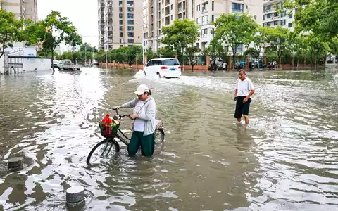 Der Taifun «Gavi» in der chinesischen Provinz Zhejiang in der ersten Julihälfte. (Archivbild) - Foto: Jiang Han/XinHua/dpa