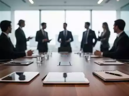 Professionelle Atmosphäre bei einer Fachkonferenz mit Arbeitnehmervertretern in einem modernen Konferenzraum. - Foto: über boerse-global.de