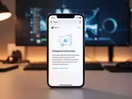 Ein modernes iPhone zeigt die neue KI-Suchfunktion von Firefox mit einer generierten Antwort auf dem Display. - Foto: über boerse-global.de