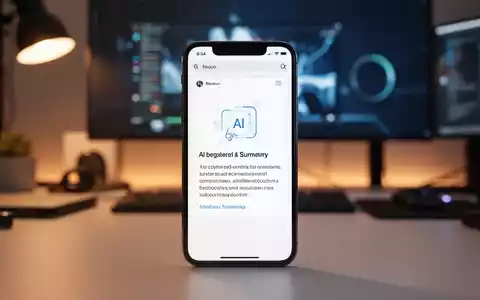 Ein modernes iPhone zeigt die neue KI-Suchfunktion von Firefox mit einer generierten Antwort auf dem Display. - Foto: über boerse-global.de