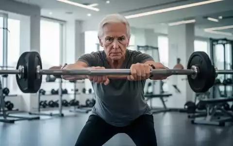 Eine aktive ältere Person beim gezielten Krafttraining in einem modernen Fitnessstudio zur Förderung der Muskelgesundheit. - Foto: über boerse-global.de